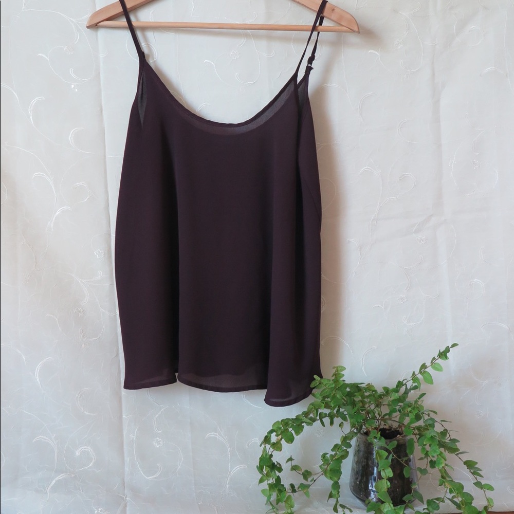 Maroon purple tank top